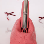 Fendi Ostrich First Clutch with Strap - FashioNica