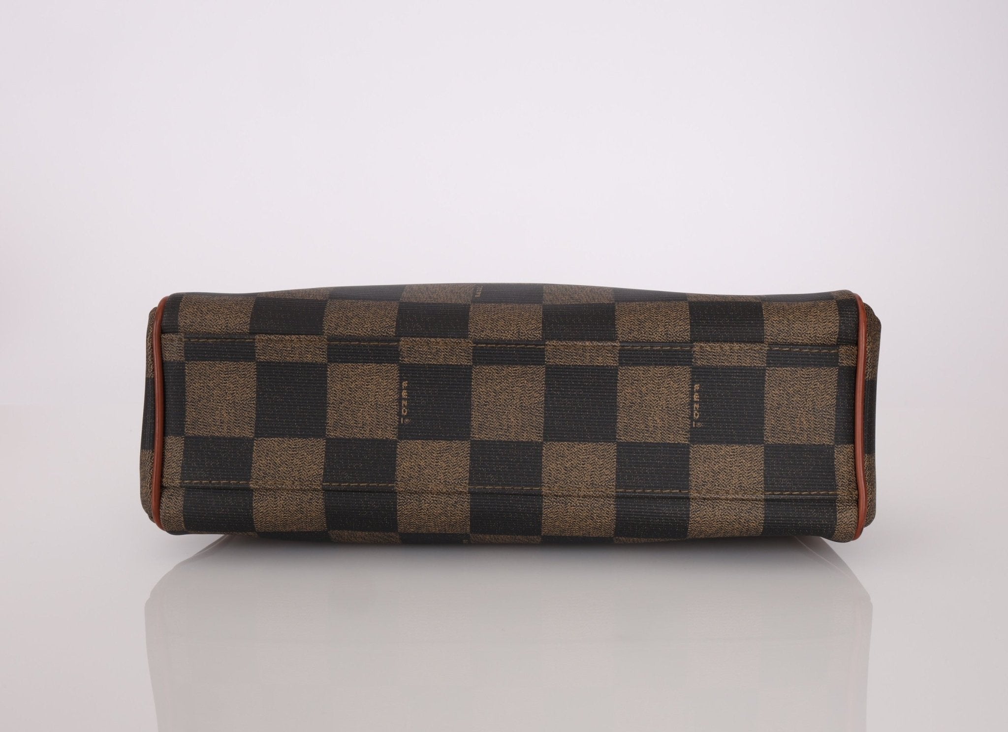 Fendi Pequin Checkered Kelly Top Handle - FashioNica