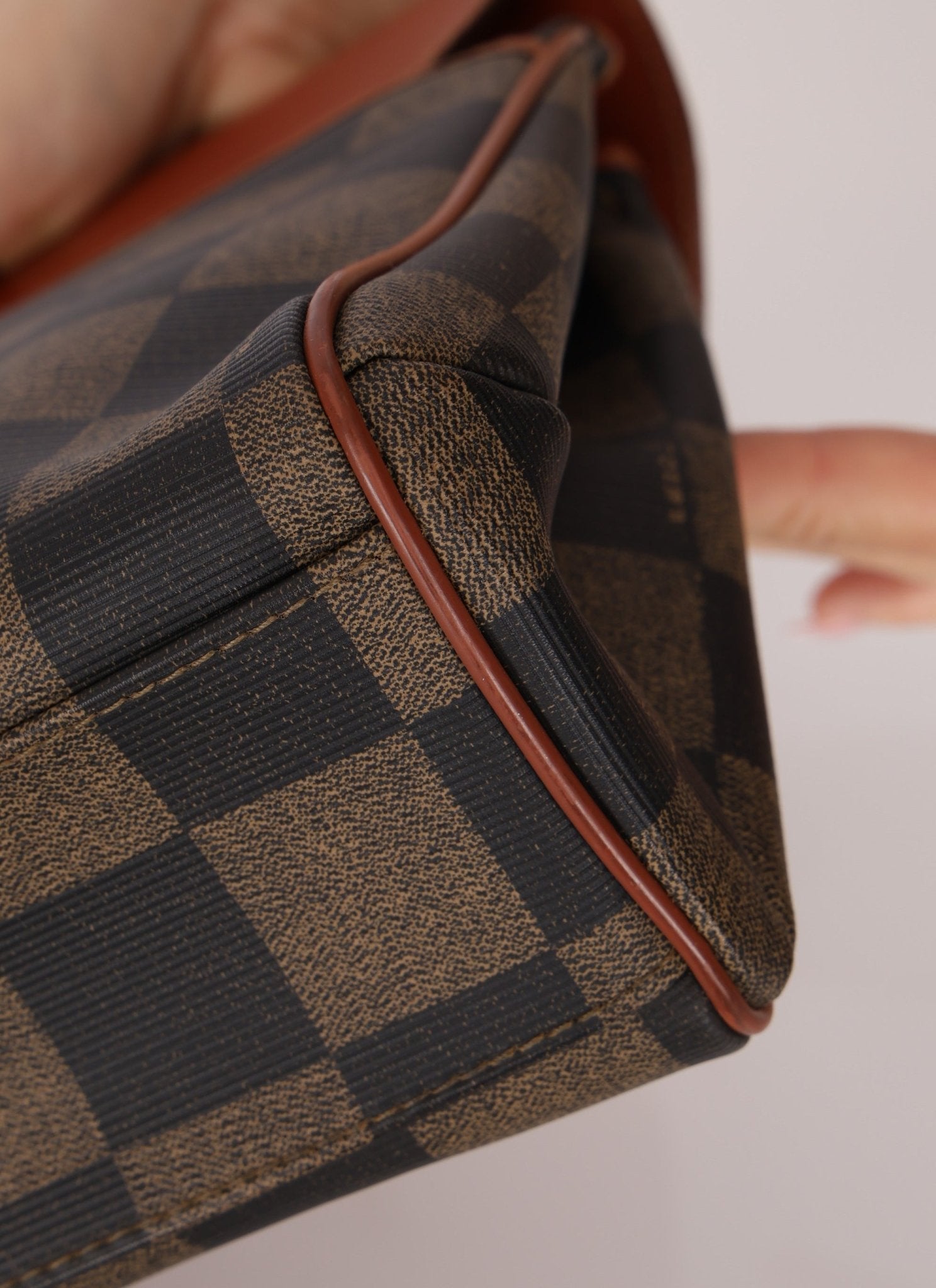 Fendi Pequin Checkered Kelly Top Handle - FashioNica