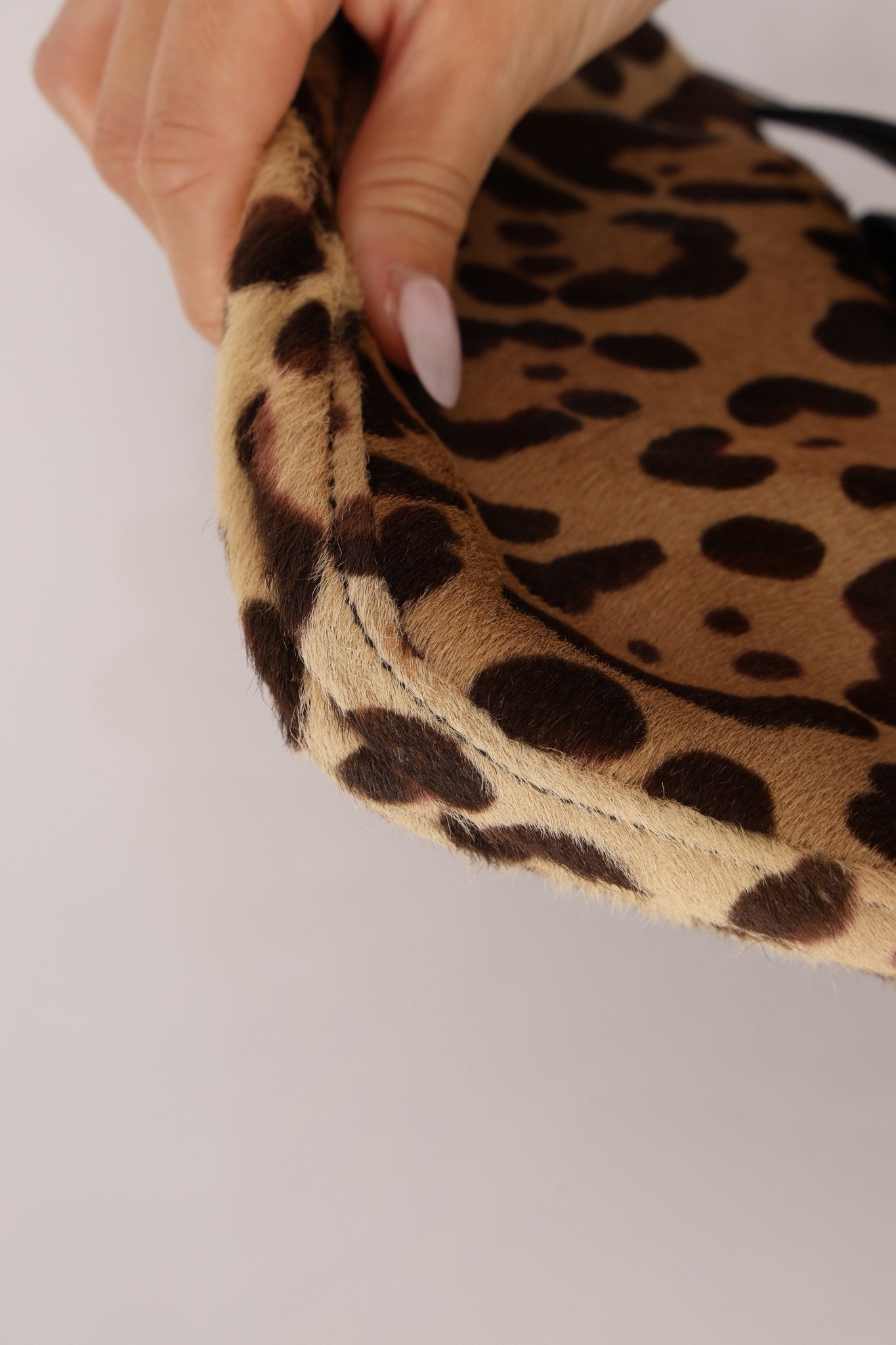 Fendi Ponyhair Jaguar Print Shoulder Bag - FashioNica