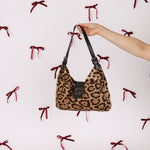 Fendi Ponyhair Jaguar Print Shoulder Bag - FashioNica