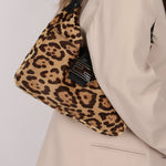Fendi Ponyhair Jaguar Print Shoulder Bag - FashioNica