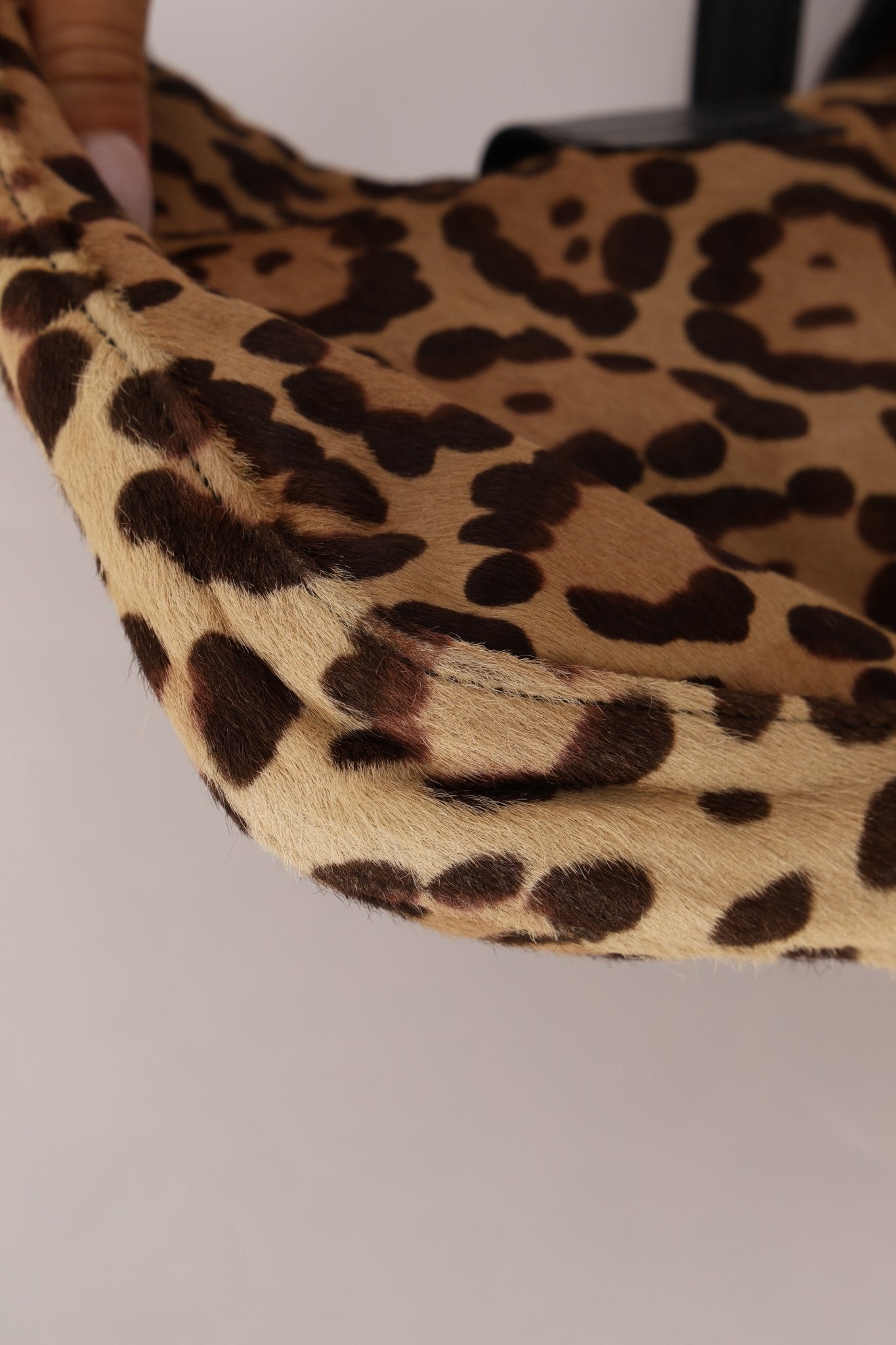 Fendi Ponyhair Jaguar Print Shoulder Bag - FashioNica