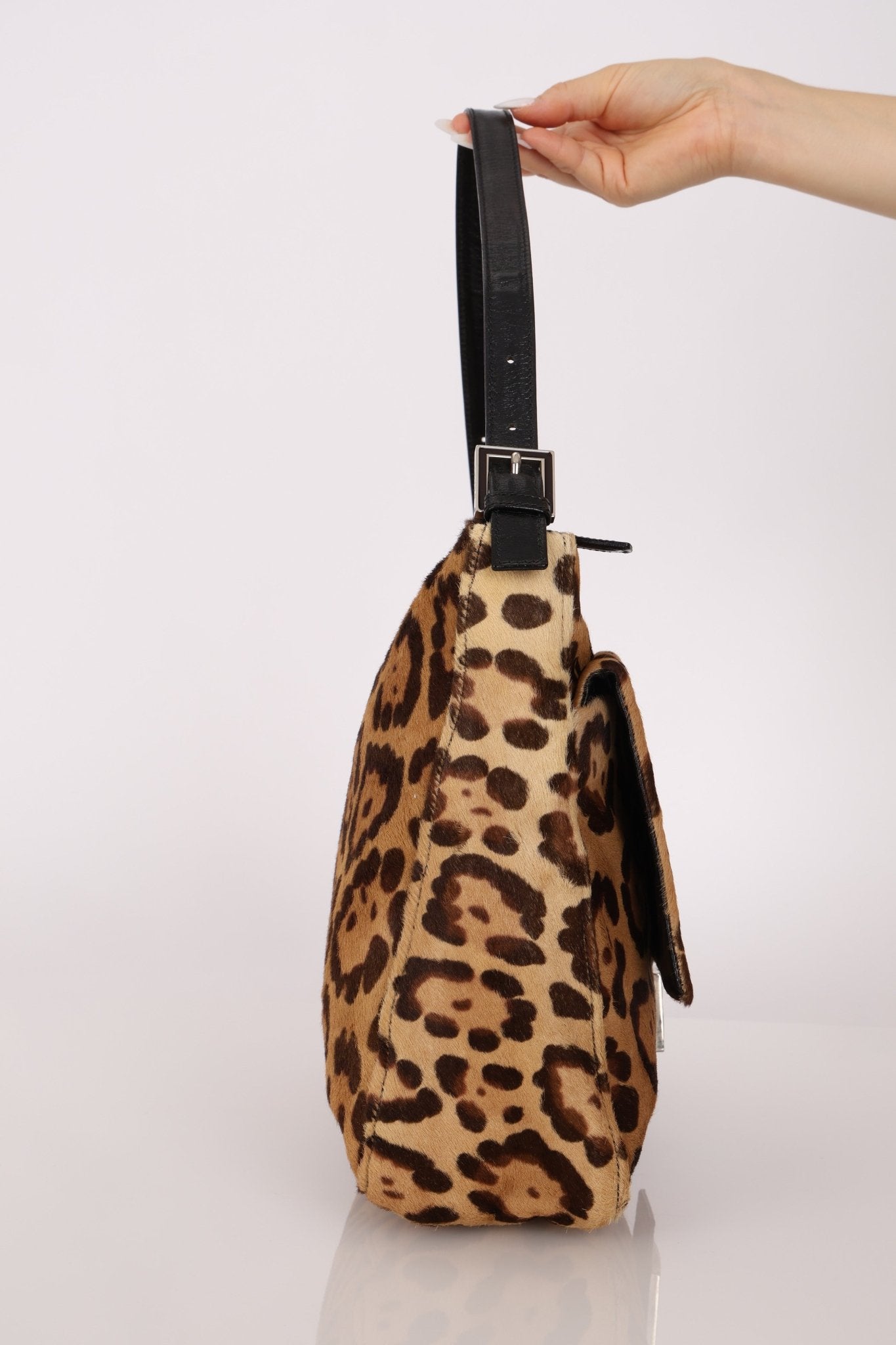 Fendi Ponyhair Jaguar Zip Mamma Baguette - FashioNica