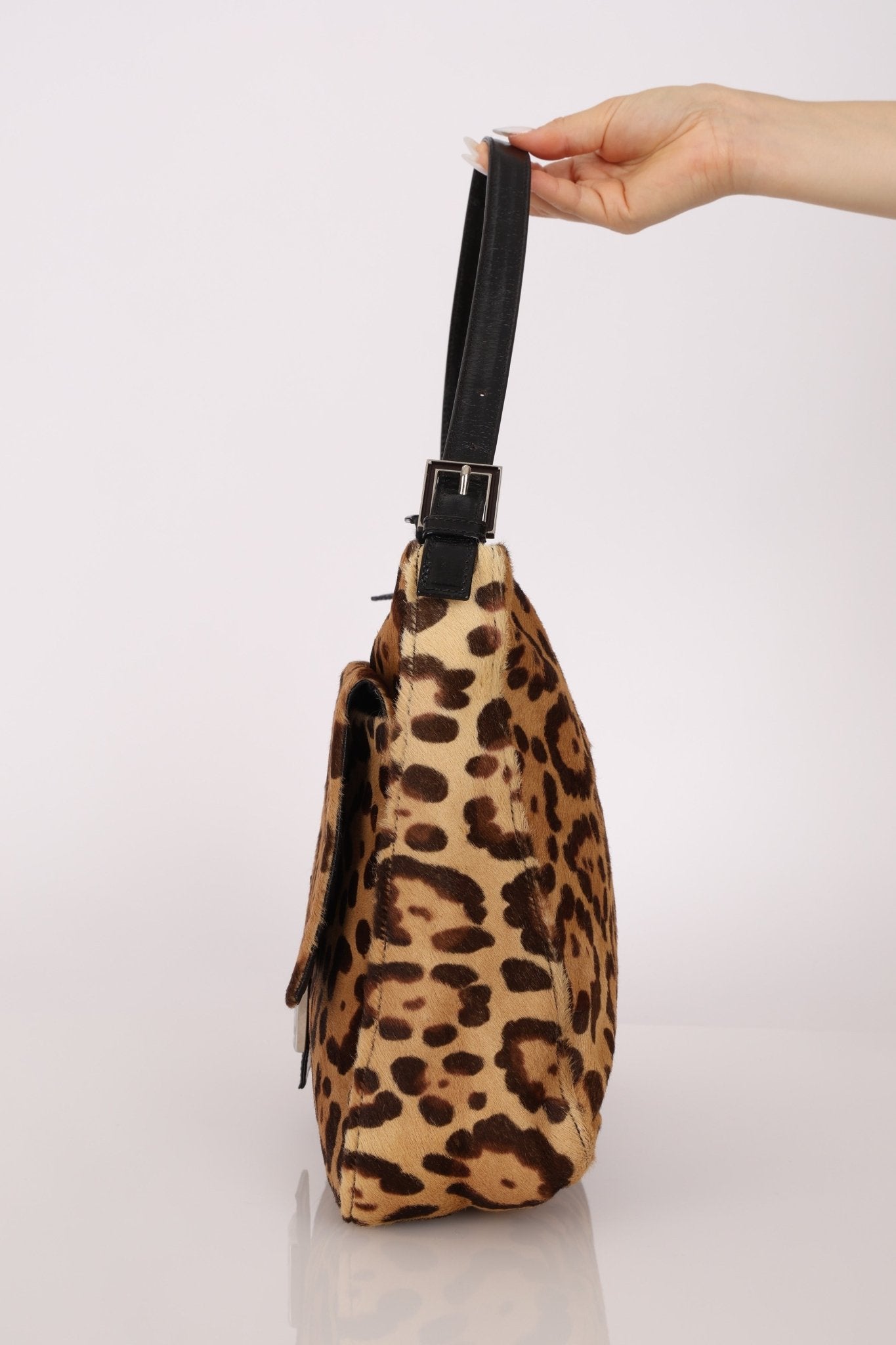 Fendi Ponyhair Jaguar Zip Mamma Baguette - FashioNica