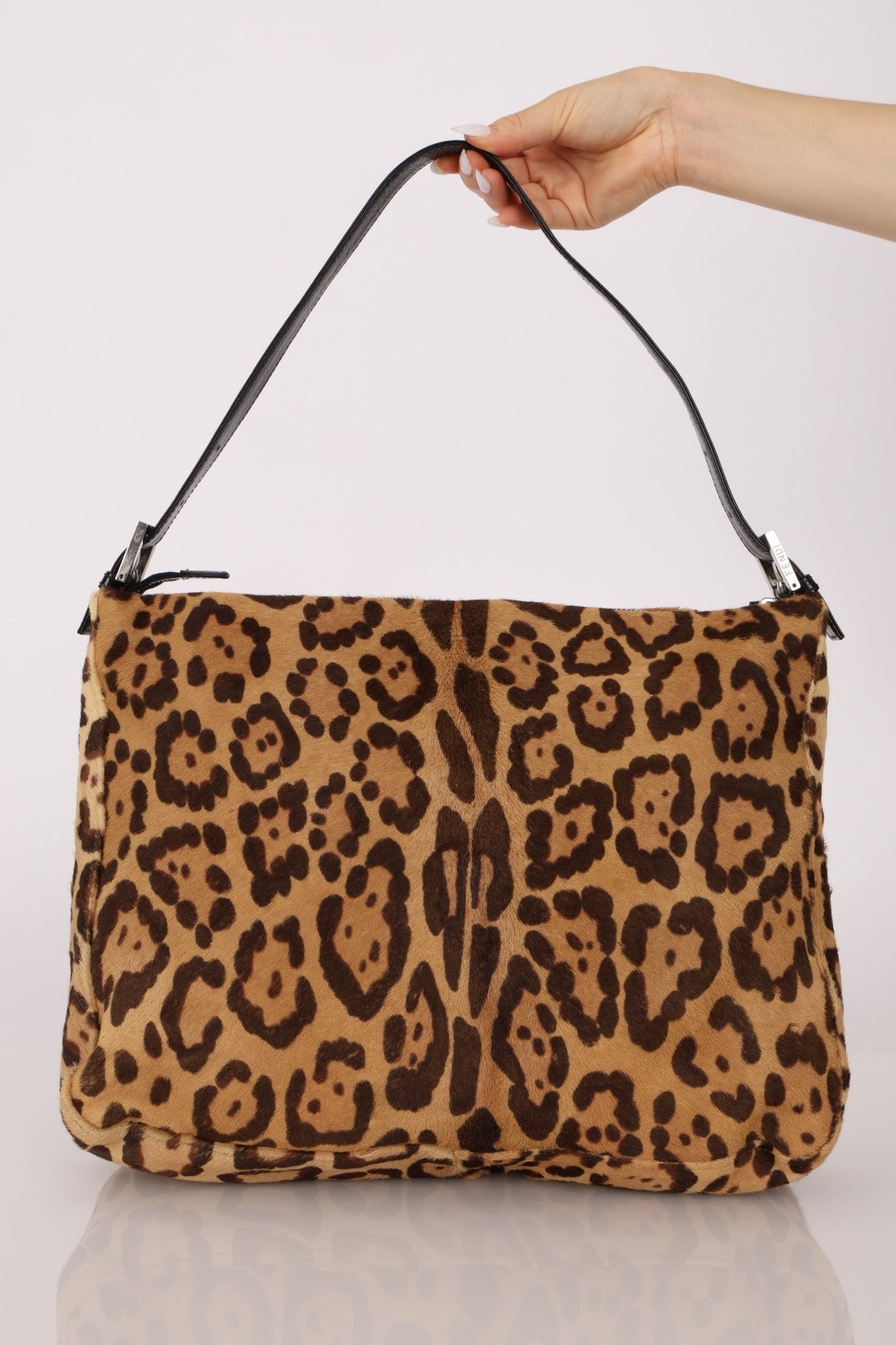 Fendi Ponyhair Jaguar Zip Mamma Baguette - FashioNica