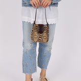 Fendi Ponyhair Mini Baguette Shoulder Bag - FashioNica