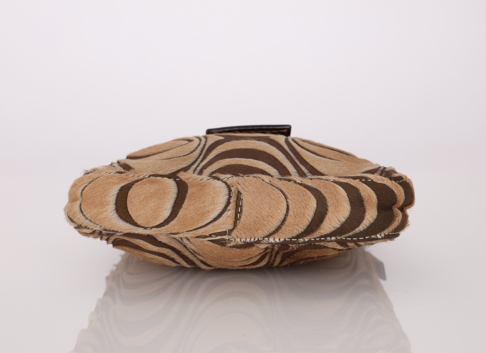 Fendi Ponyhair Mini Baguette Shoulder Bag - FashioNica