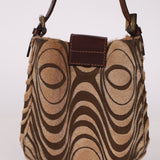 Fendi Ponyhair Mini Baguette Shoulder Bag - FashioNica