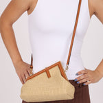 Fendi Raffia Small First Clutch - FashioNica