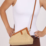 Fendi Raffia Small First Clutch - FashioNica