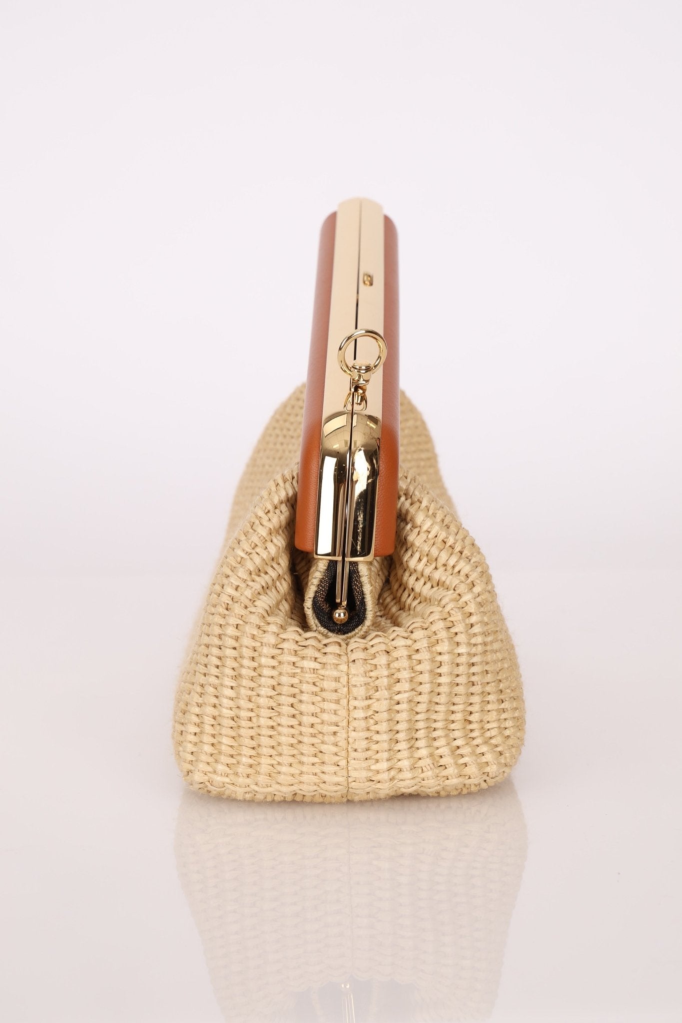 Fendi Raffia Small First Clutch - FashioNica
