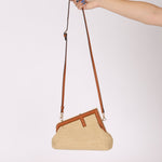 Fendi Raffia Small First Clutch - FashioNica
