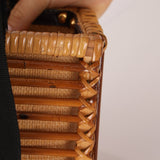 Fendi Rattan and Bamboo Small Tote - FashioNica