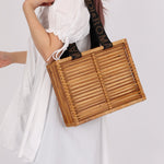 Fendi Rattan and Bamboo Small Tote - FashioNica