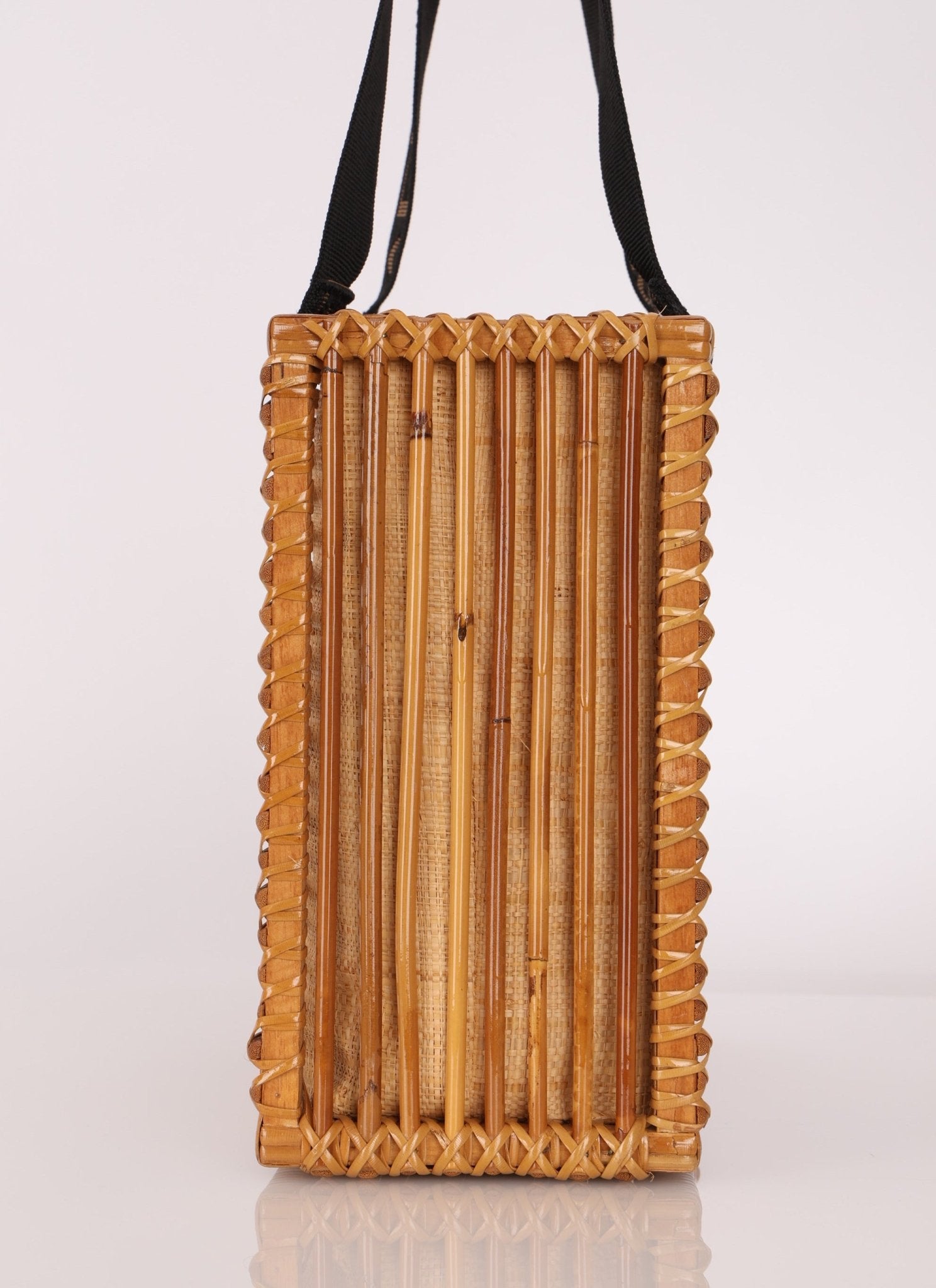 Fendi Rattan and Bamboo Small Tote - FashioNica