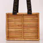 Fendi Rattan and Bamboo Small Tote - FashioNica