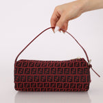 Fendi Red Zucchino Pochette - FashioNica