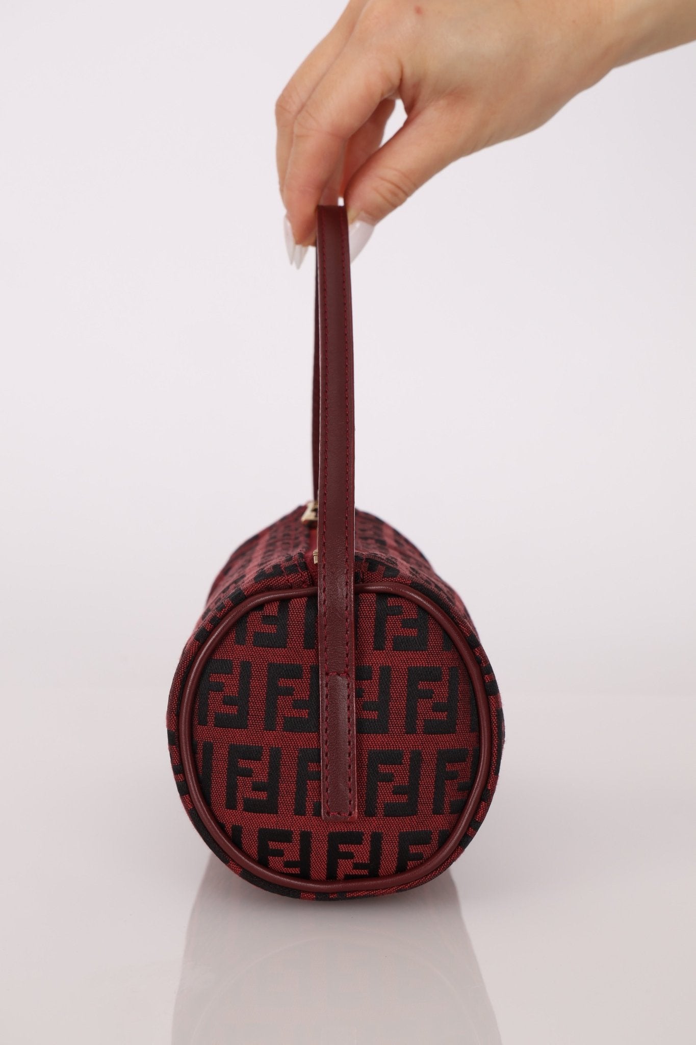 Fendi Red Zucchino Pochette - FashioNica