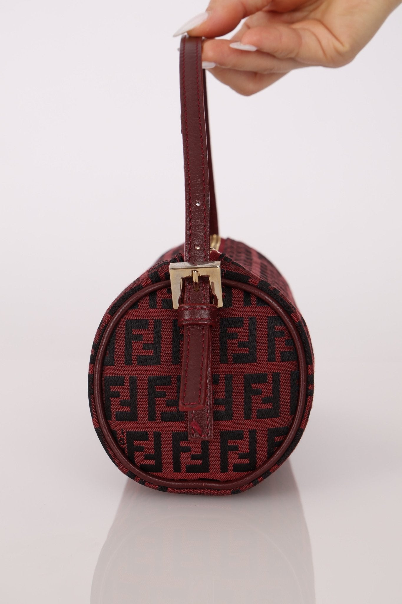 Fendi Red Zucchino Pochette - FashioNica