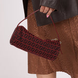 Fendi Red Zucchino Pochette - FashioNica