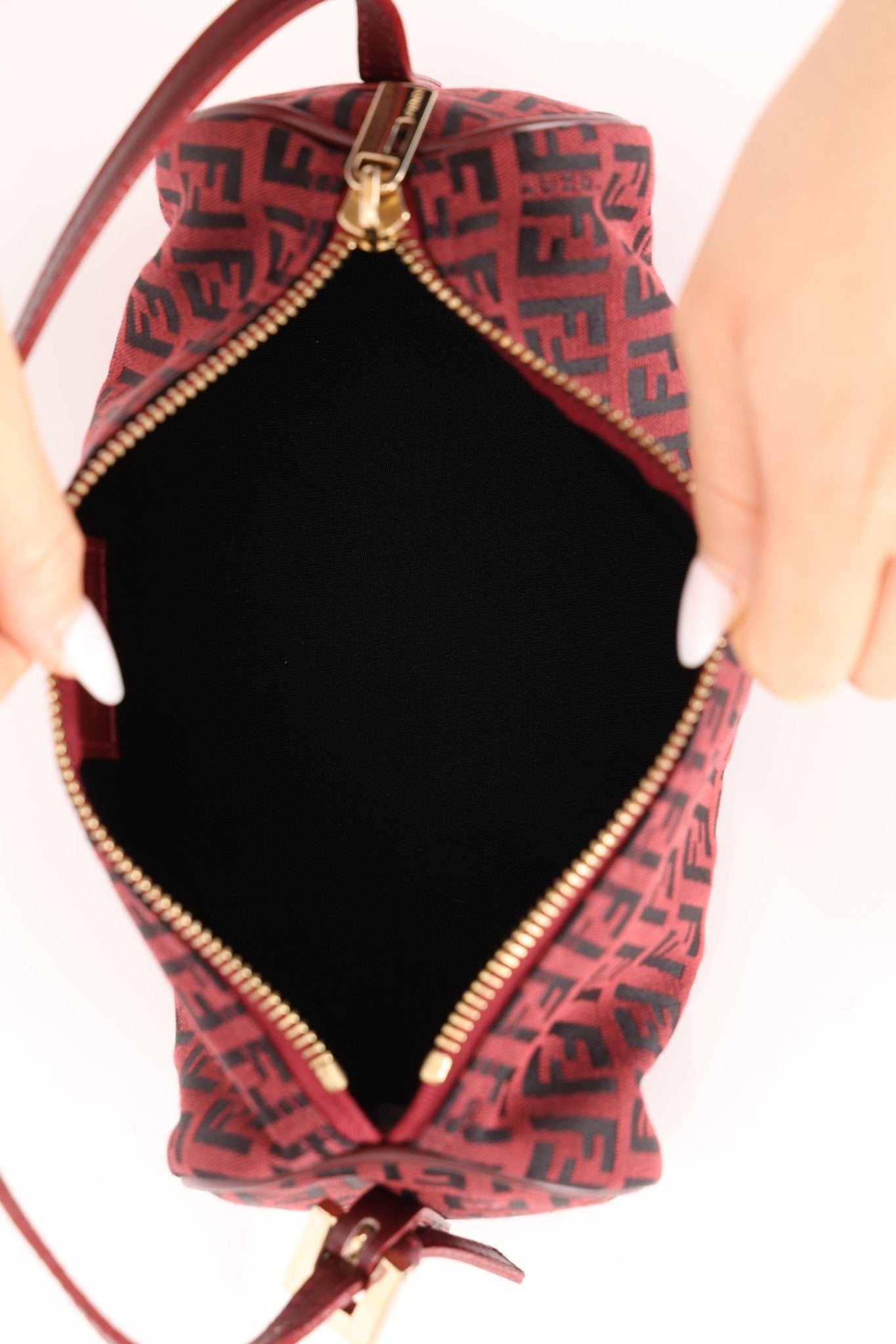 Fendi Red Zucchino Pochette - FashioNica