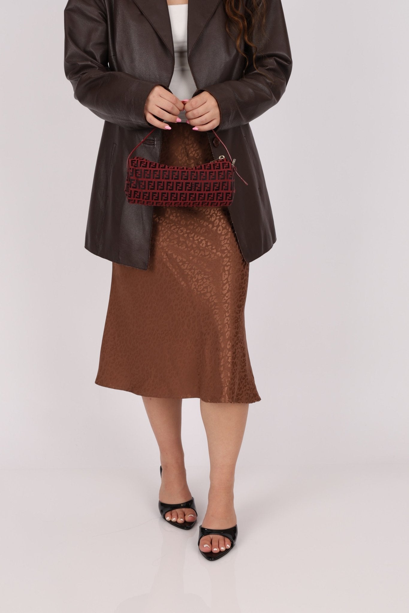 Fendi Red Zucchino Pochette - FashioNica