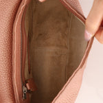 Fendi Rose Gold Selleria Emblem Shoulder Bag - FashioNica