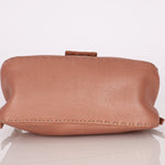 Fendi Rosegold Leather Selleria Mini Mama Baguette - FashioNica
