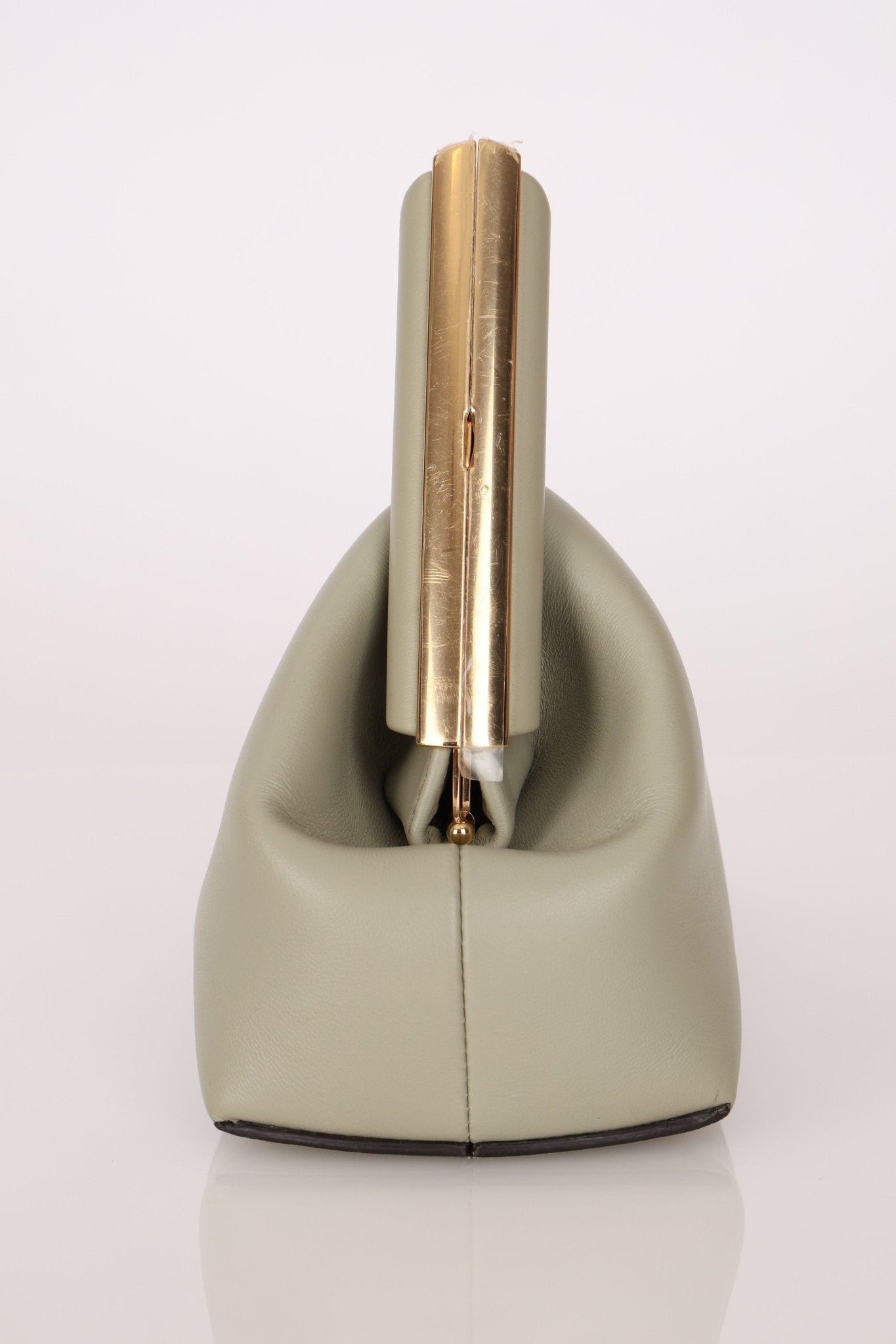 Fendi Sage Nappa Small First Clutch with Strap - FashioNica