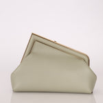 Fendi Sage Nappa Small First Clutch with Strap - FashioNica