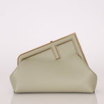 Fendi Sage Nappa Small First Clutch with Strap - FashioNica