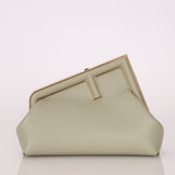 Fendi Sage Nappa Small First Clutch with Strap - FashioNica