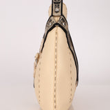 Fendi Selleria Buckle Grained Leather Hobo - FashioNica
