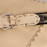 Fendi Selleria Buckle Grained Leather Hobo - FashioNica