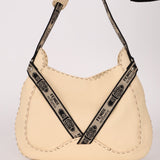 Fendi Selleria Buckle Grained Leather Hobo - FashioNica