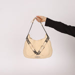 Fendi Selleria Buckle Grained Leather Hobo - FashioNica