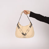 Fendi Selleria Buckle Grained Leather Hobo - FashioNica