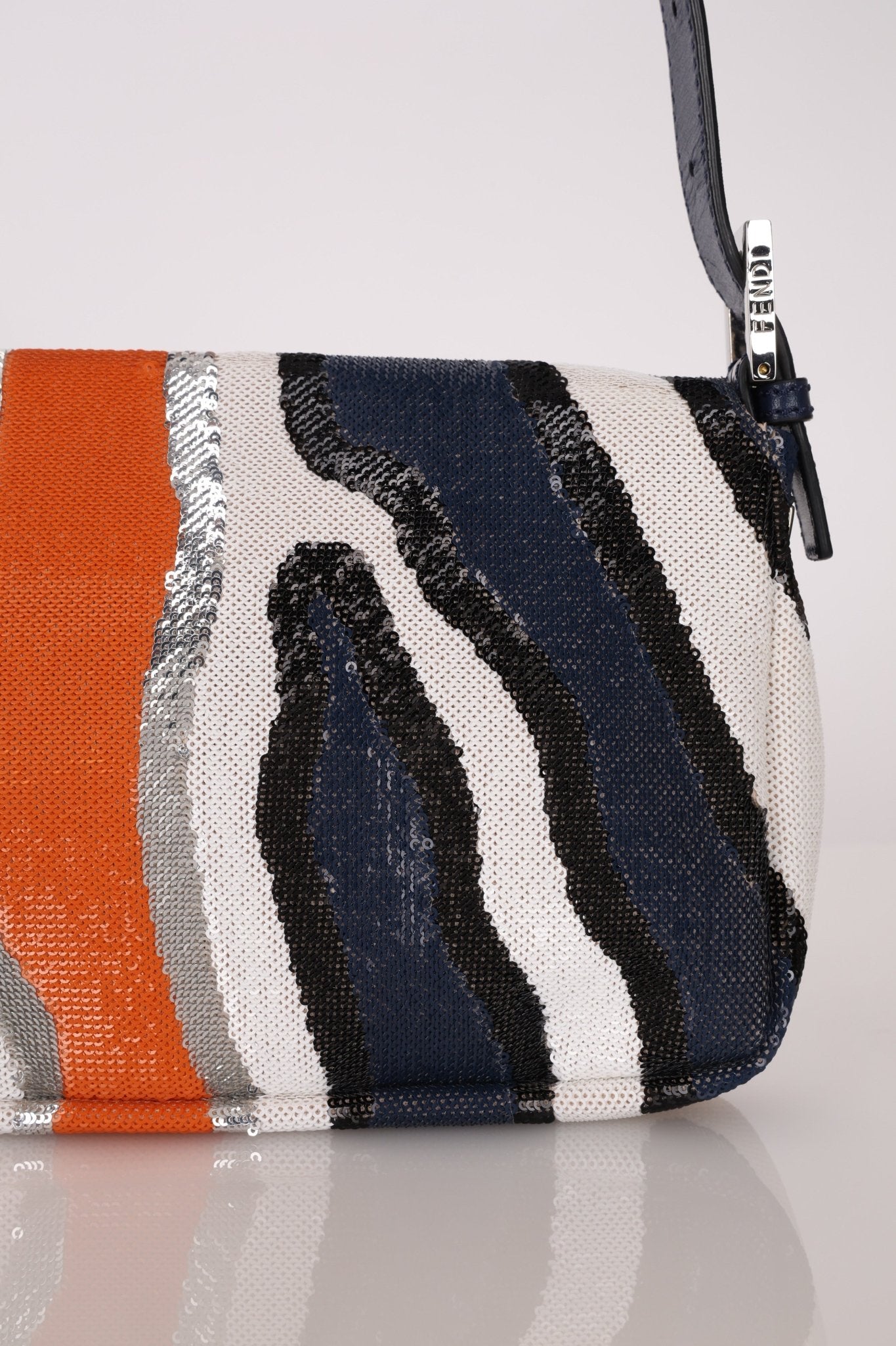 Fendi Sequin Zebra Stripe Baguette - FashioNica