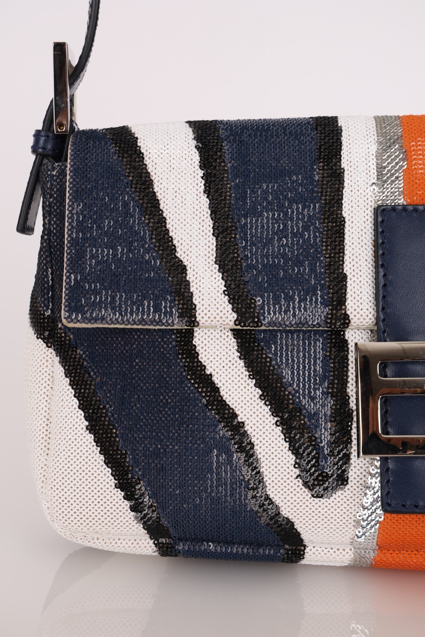 Fendi Sequin Zebra Stripe Baguette - FashioNica