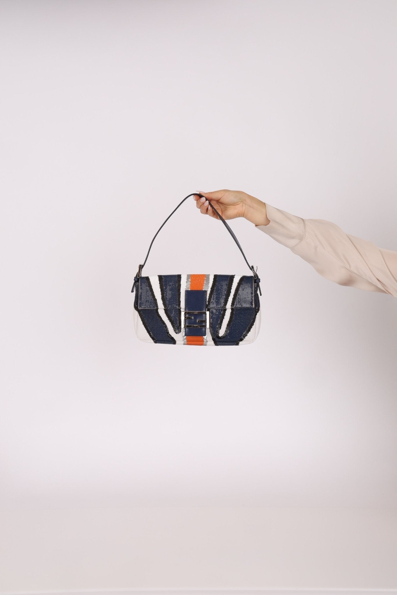 Fendi Sequin Zebra Stripe Baguette - FashioNica