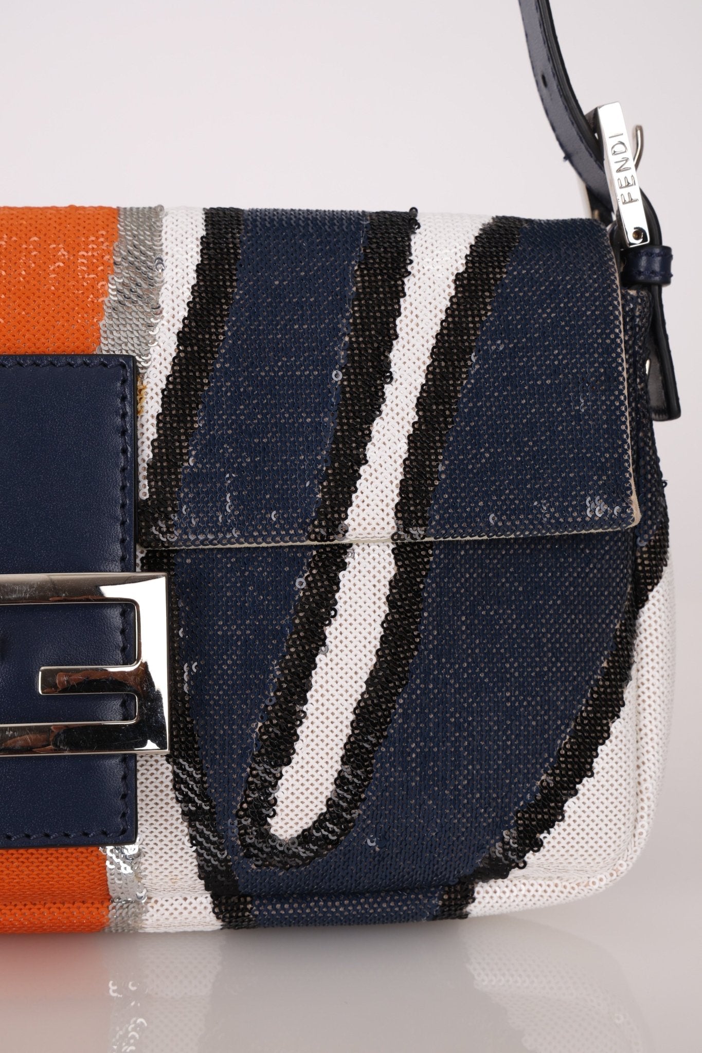 Fendi Sequin Zebra Stripe Baguette - FashioNica