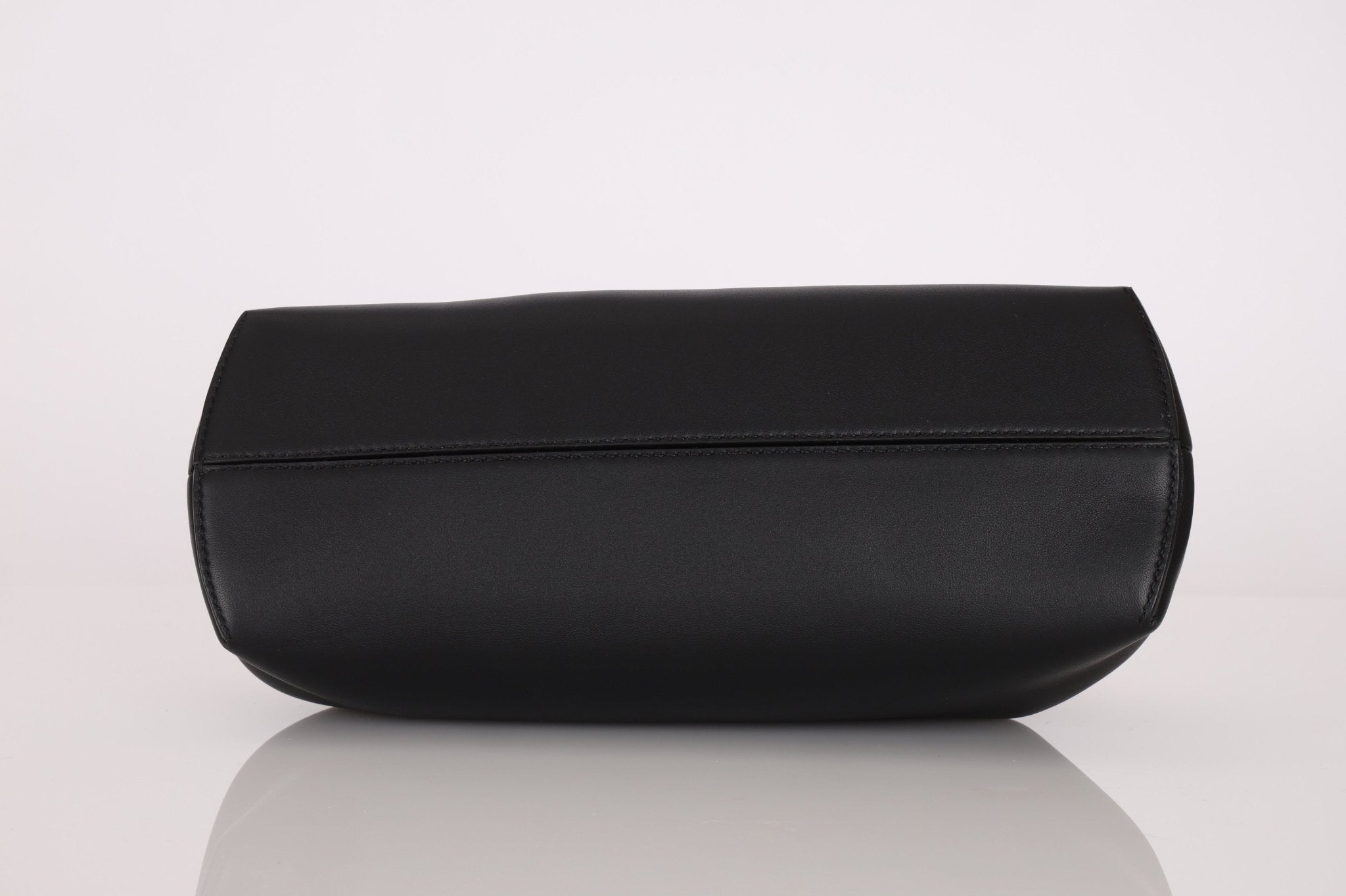 Fendi Small Black First Clutch with Fendi Zucca Strap - FashioNica