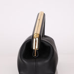 Fendi Small Black First Clutch with Fendi Zucca Strap - FashioNica