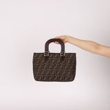 Fendi Small Zucca Top Handle Tote - FashioNica