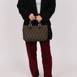 Fendi Small Zucca Top Handle Tote - FashioNica