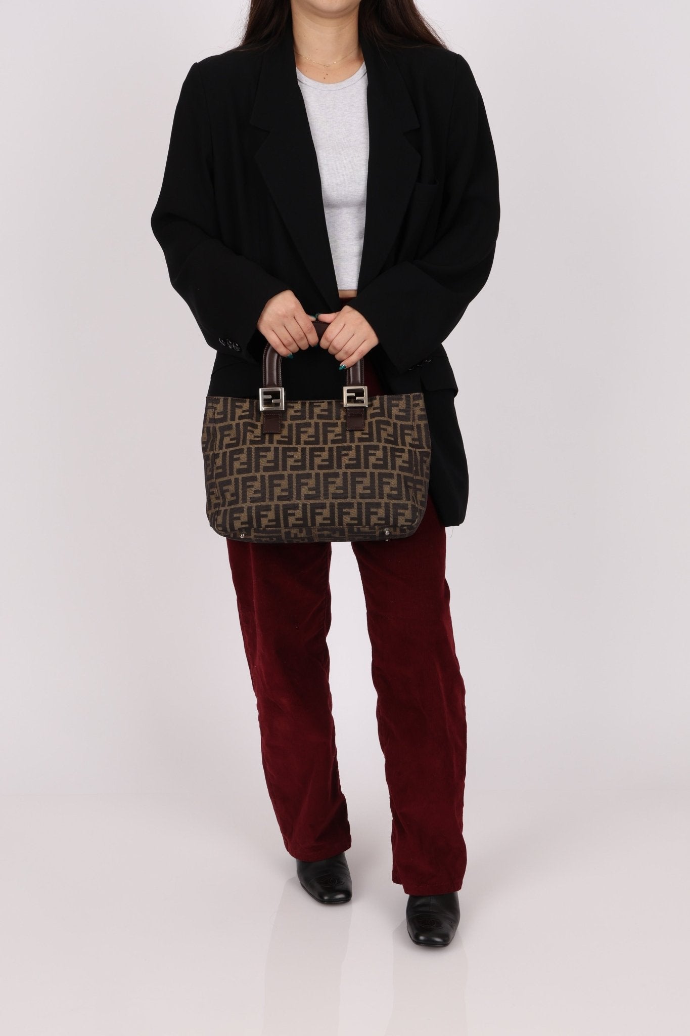 Fendi Small Zucca Top Handle Tote - FashioNica