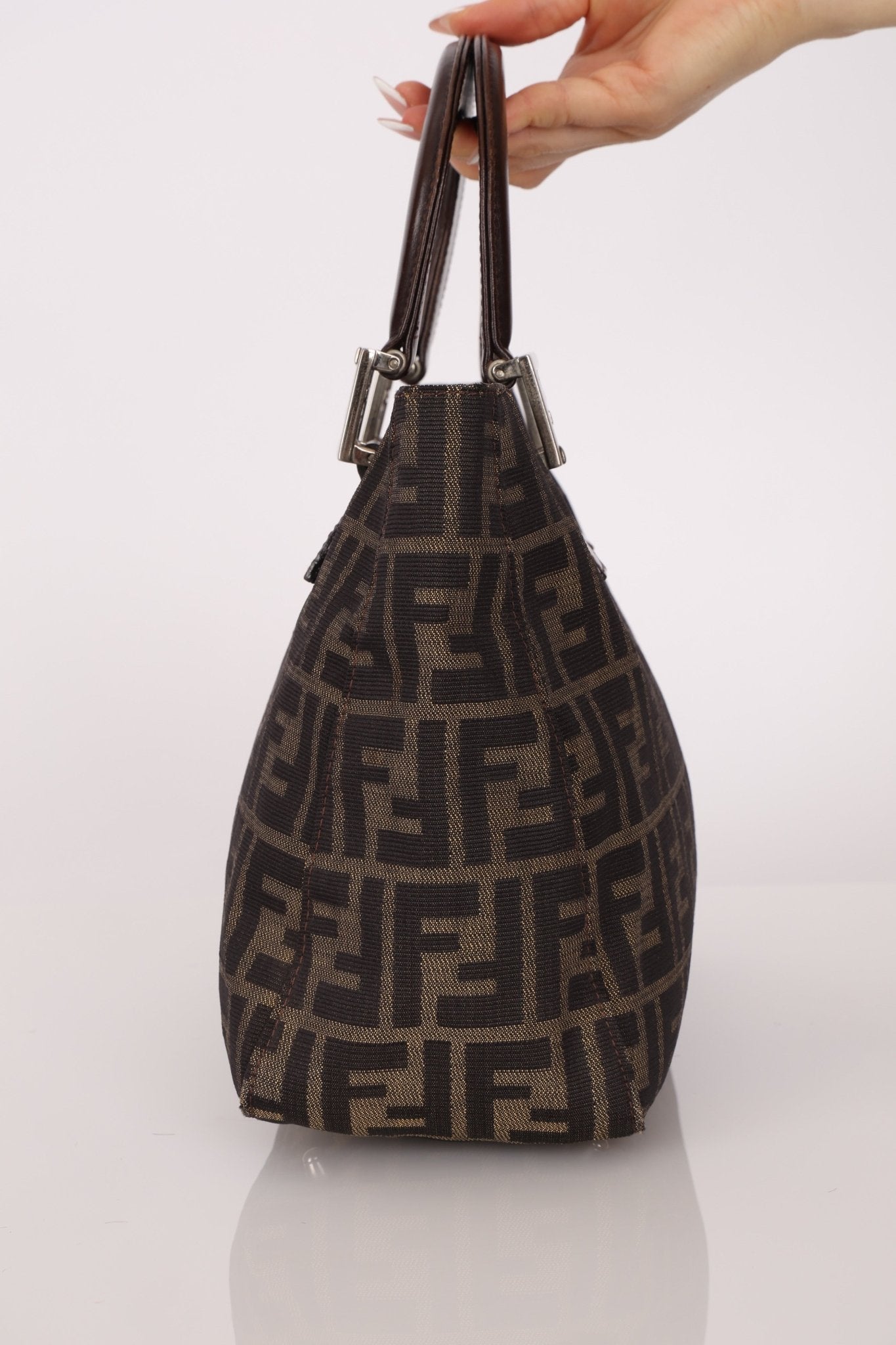 Fendi Small Zucca Top Handle Tote - FashioNica