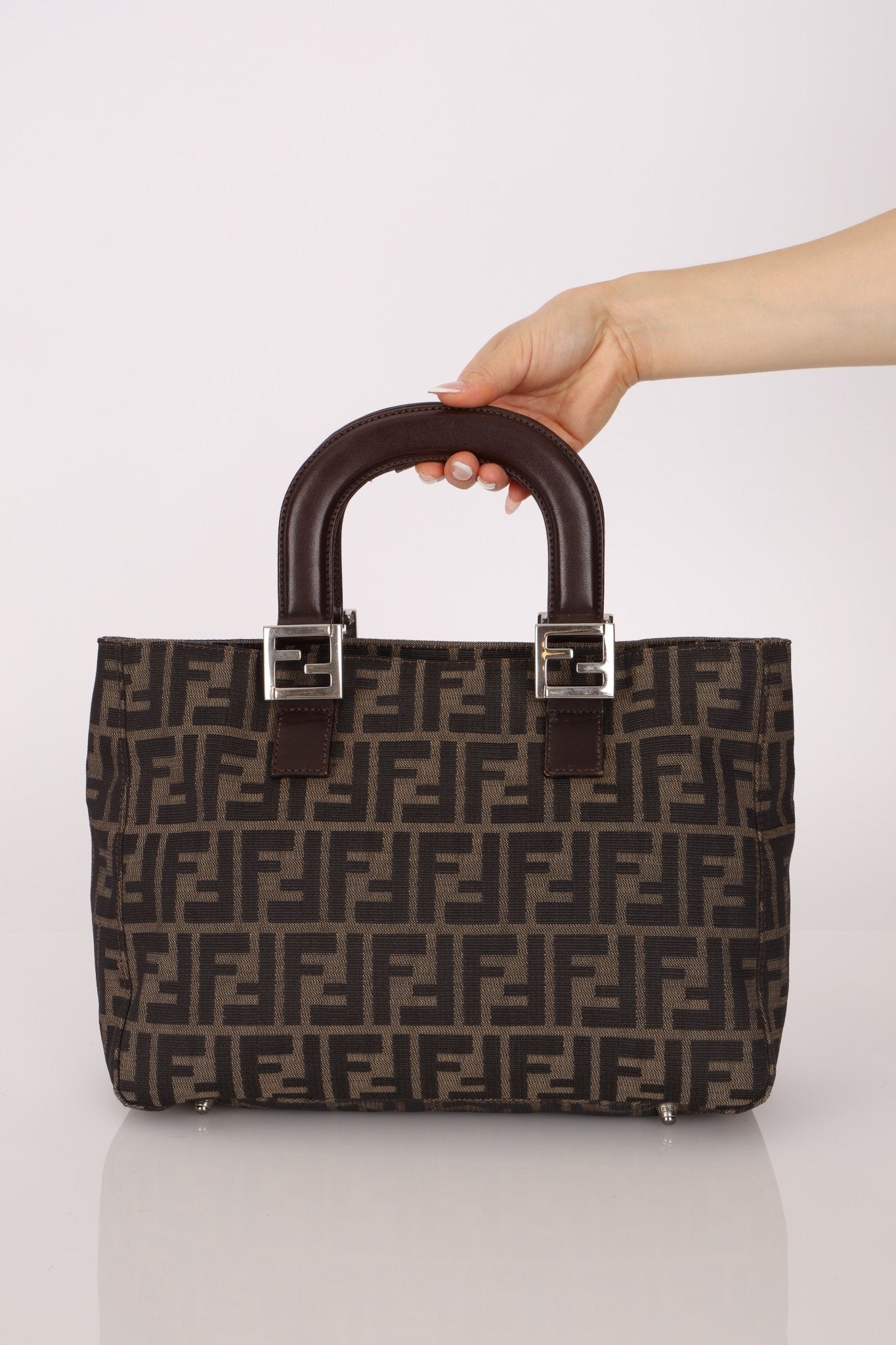 Fendi Small Zucca Top Handle Tote - FashioNica