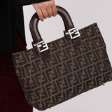 Fendi Small Zucca Top Handle Tote - FashioNica